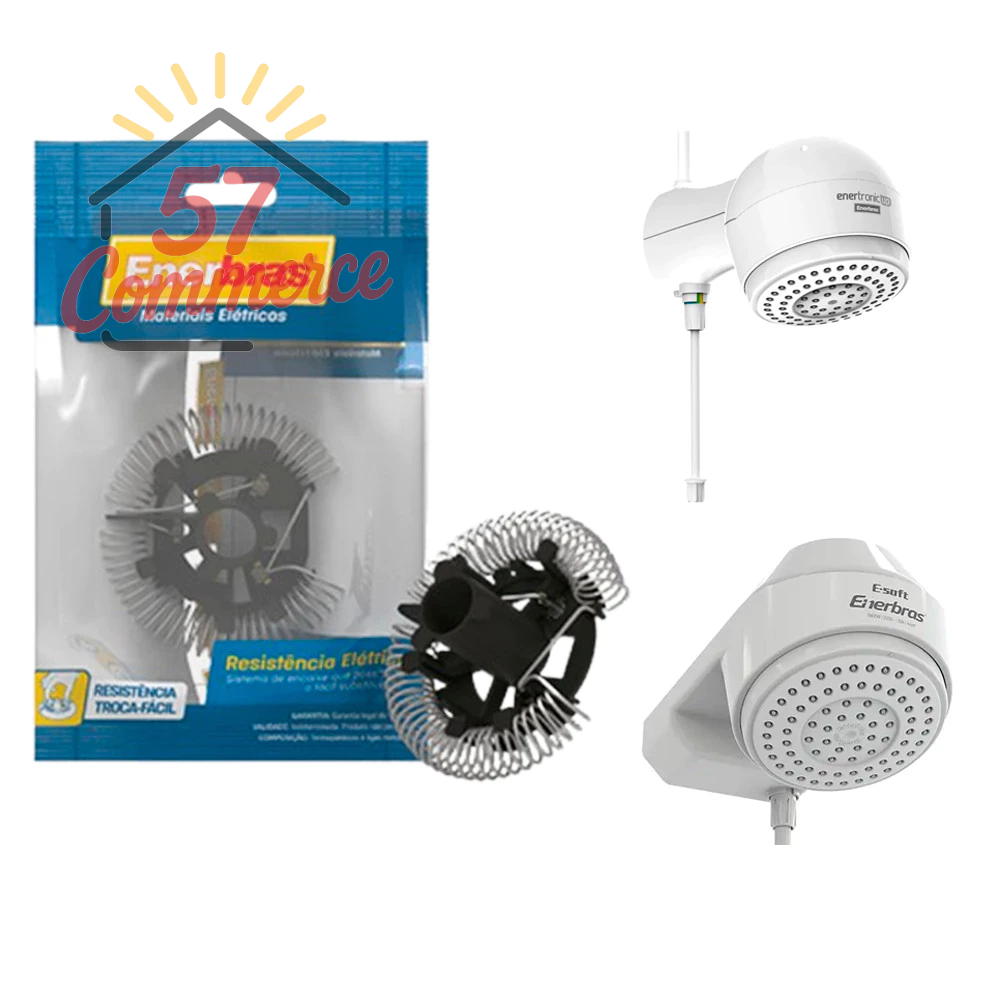 Resistência Ducha Enertronic UP / E-soft 7500W 220V Enerbrás