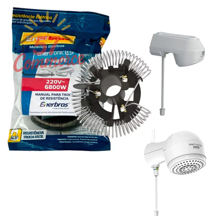 Resistência Ducha Enertronic UP/E-soft 6800W 220V Enerbras