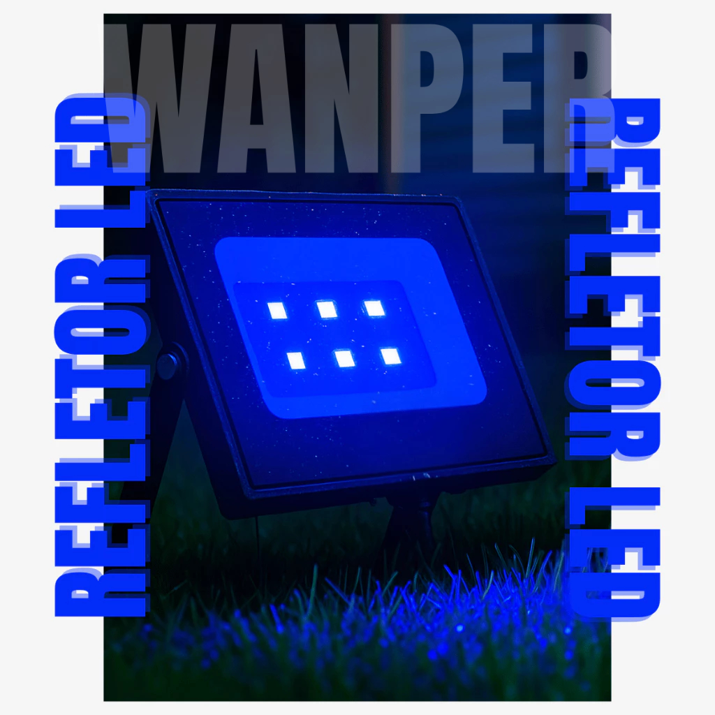 Refletor led Holofote Externo Azul com Controle 10w / 20w / 30w / 50w / 100w / 200w IP66 Decoração em Oferta na Shopee