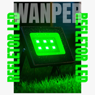 Refletor led Holofote Jardim Externo Verde 10w / 20w / 30w / 50w / 100w / 200w IP66 Pra Decoração em Oferta na Shopee