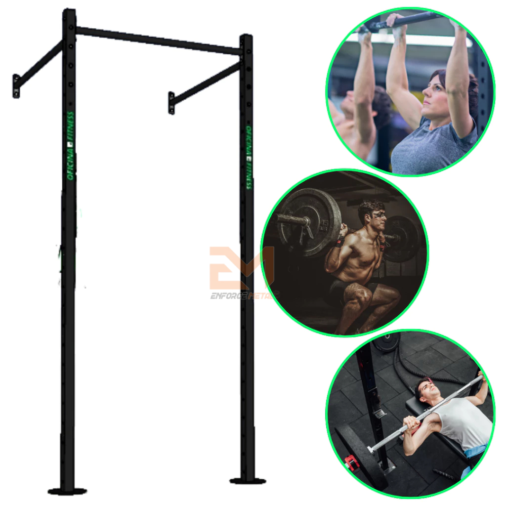 Power Rack Funcional Gaiola de Parede 01 Baia Para Academia CrossFit Treino em Casa Box Training