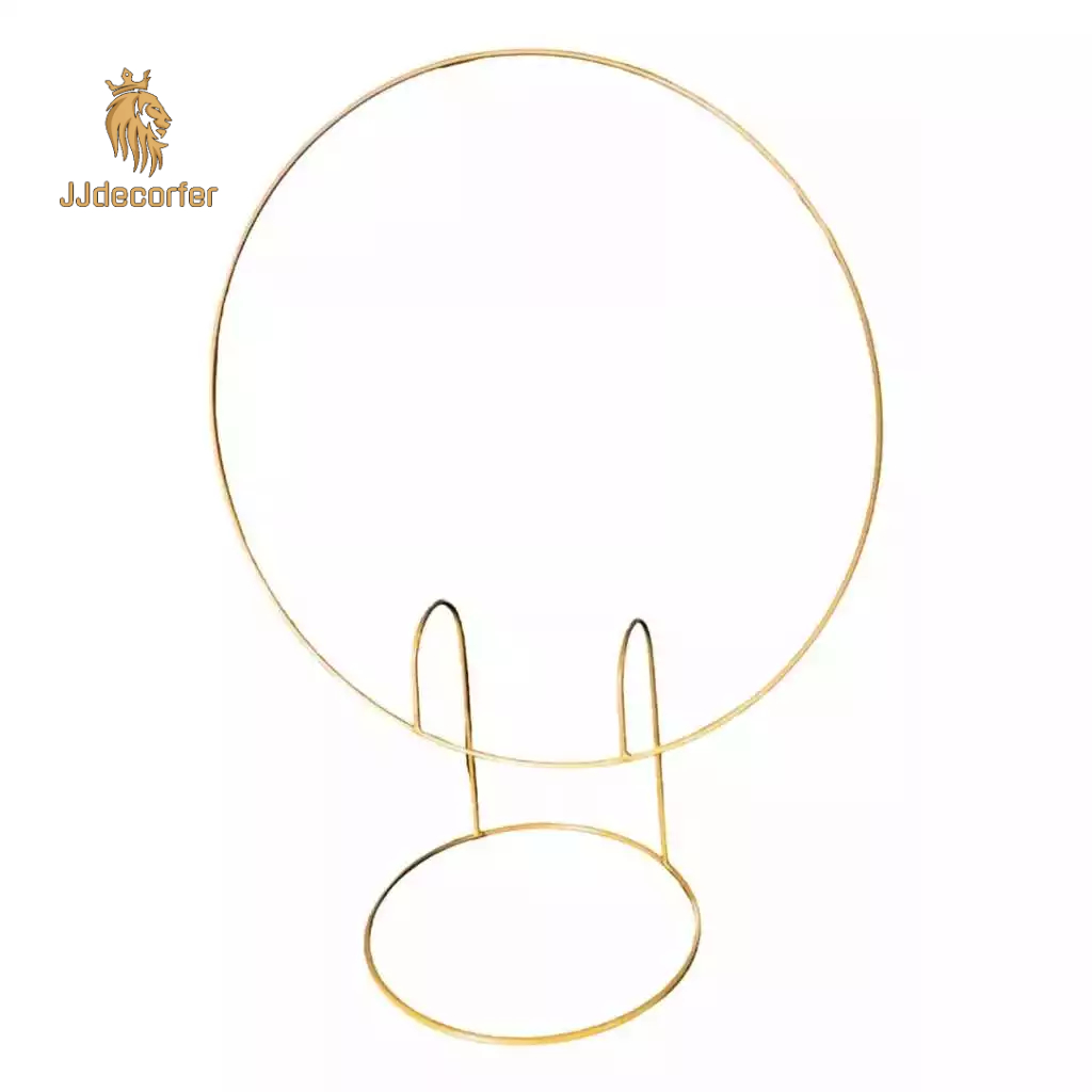 Mini Arco Redondo Dourado para Decoração Mesa e Festas 50cm