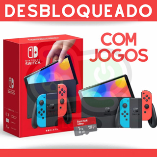 Nintendo Switch Oled ou Lite Desbloqueado Novo + Cartão de memória Original + Garantia em Oferta na Shopee