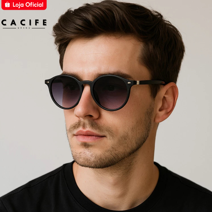 Óculos de Sol Bali Redondo Premium Funk Steampunk Retrô Clássico Oldstyle uv400 Feminino Masculino - Fashion Accessories