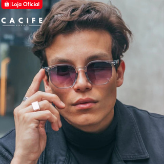Óculos de Sol Tulum Cinza Transparente  Degradê Hexagonal Premium Vintage uv400  Feminino Masculino em Oferta na Shopee