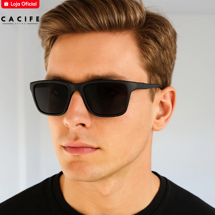 Óculos de Sol Roma Retangular Premium Estilo Esportivo uv400 Unissex - Cacife Brand - Fashion Accessories
