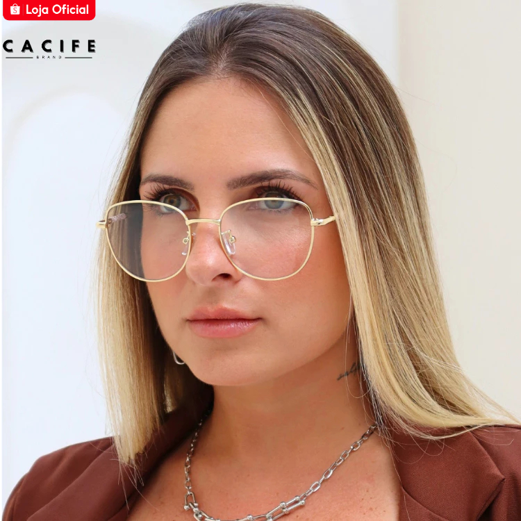 Armação de Óculos de Grau Aniston Gatinho Metal Premium Clássico Aniston Retrô uv400 Feminino em Oferta na Shopee