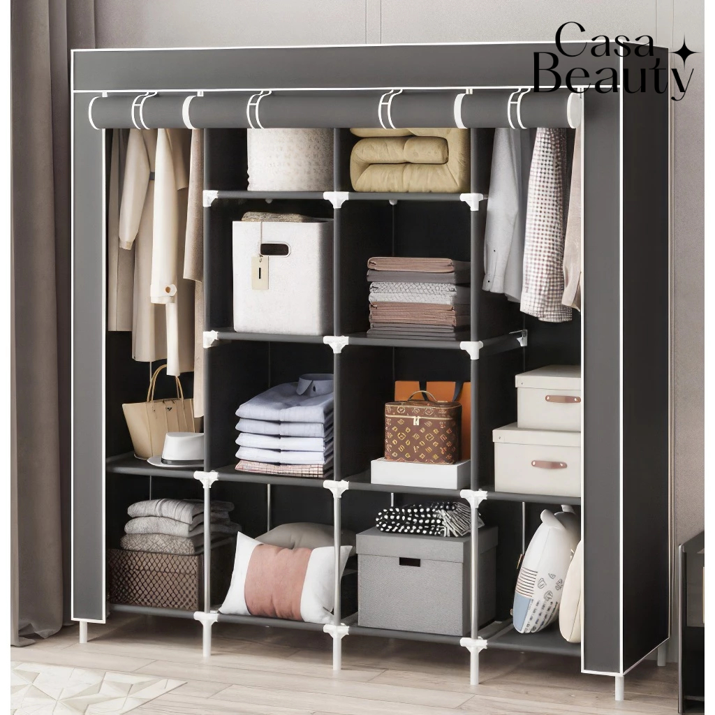 Guarda Roupa Dobrável Organizador De Roupas Dobrável Multiuso CASA BEAUTY