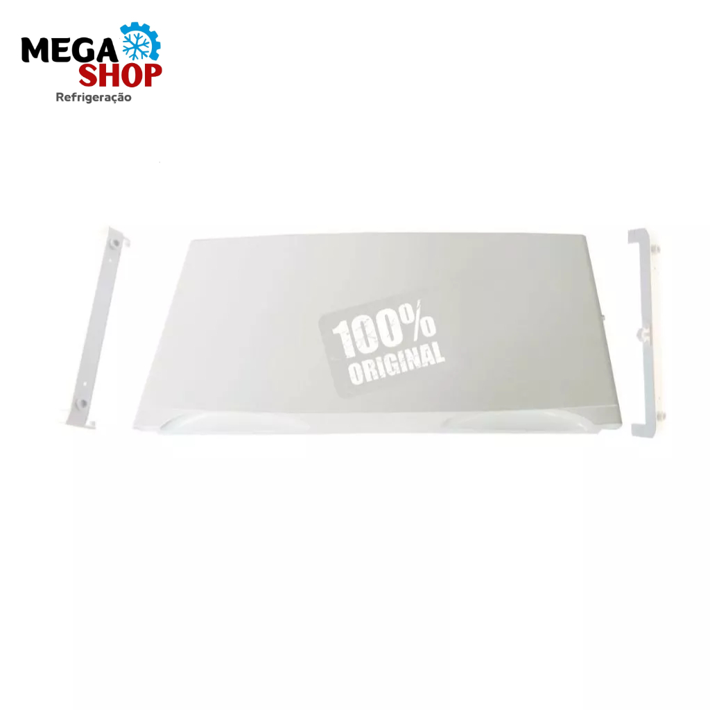 Kit Porta do Congelador Geladeira Electrolux Re28 Rde30 Re31 70294178 A99420701 e Suportes 77492172 e 77492173