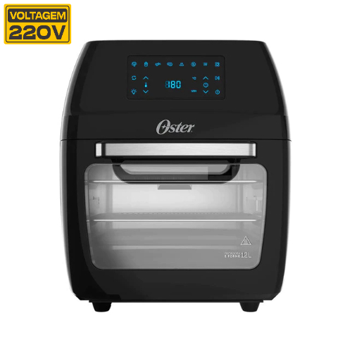 Fritadeira Air Fryer Elétrica Oster Oven 3 Em 1 12l Preta 220v