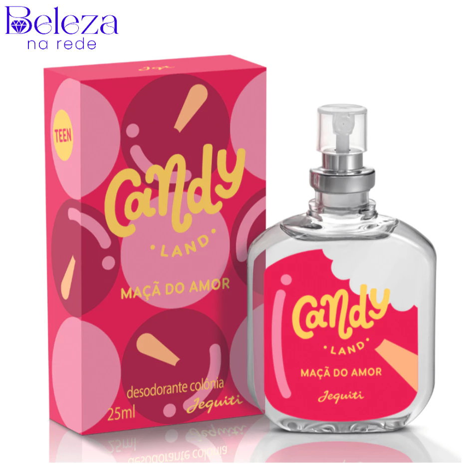 Perfume Candy Land Maçã Do Amor Desodorante Colônia Jequiti - 25 ml
