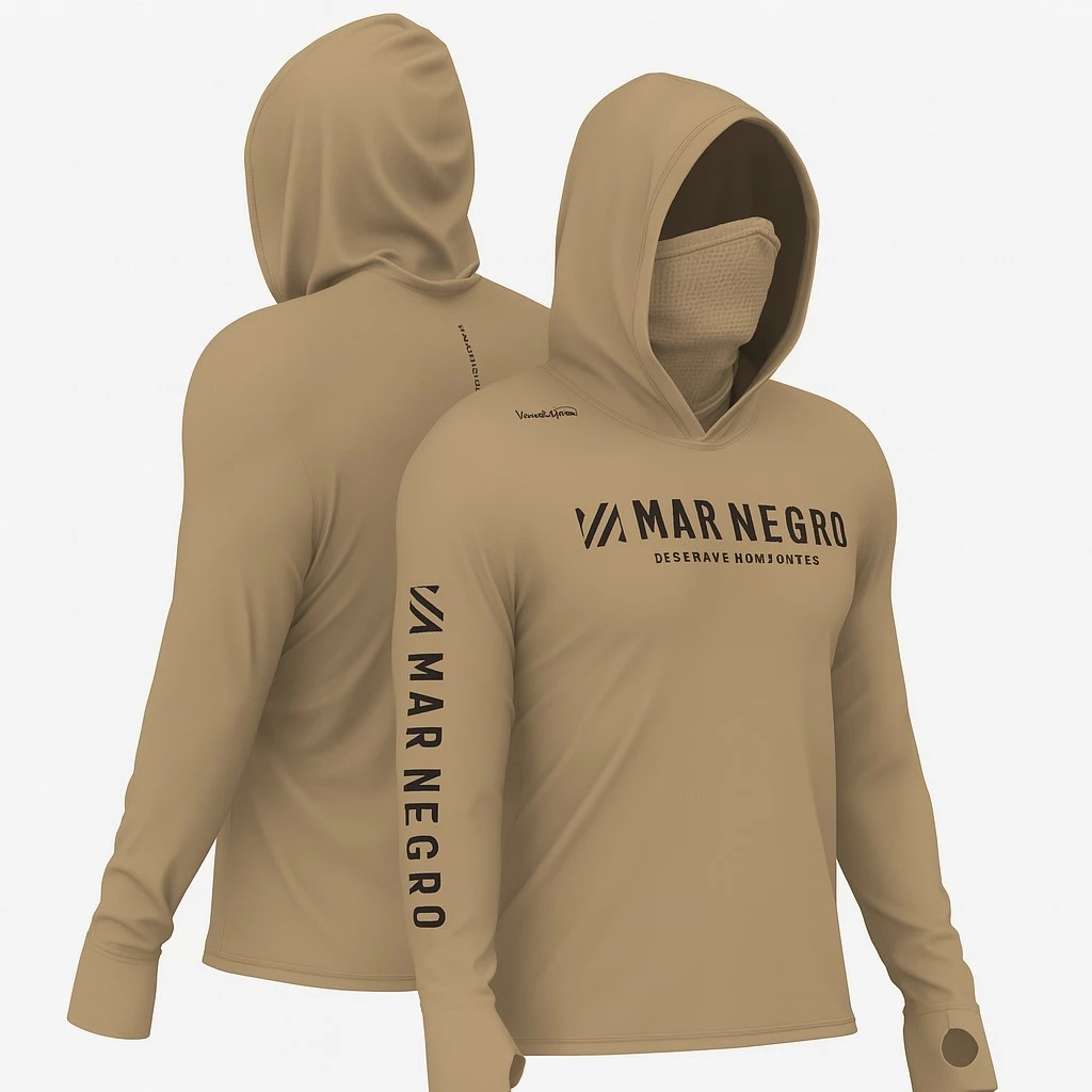 CAMISA, CAMISETA X PROTECT 360 - BEGE DESERT - MAR NEGRO em Oferta na Shopee