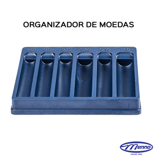 Organizador de moedas com separador de valores - porta moeda - niquel em Oferta na Shopee