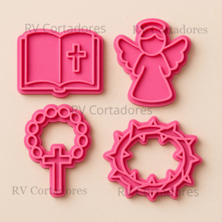 Cortadores Religioso - Kit Biblia - Pasta Americana molde Biscuit Marcador Biscoito em Oferta na Shopee