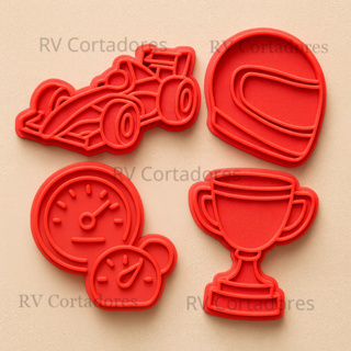 Cortadores Corrida - Kit Corrida - Pasta Americana molde Biscuit Marcador Biscoito em Oferta na Shopee