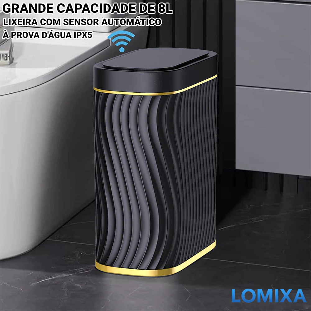 Lixeira Automática Sensor de Movimento 8L para Casa e Escritório