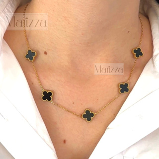 Colar feminino aço inoxidável madrepérola dourado e prateado em Oferta na Shopee