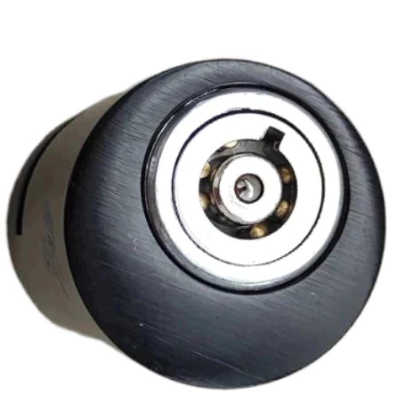 TRAVA DE DISCO MOTO PRETA UNIVERSAL PEQUENA CADEADO ANTIFURTO COM CHAVE — imagem 2 de 2
