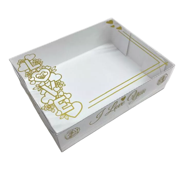 Caixa Dia dos Namorados 15x11x4 cm Te Amo Love You kit 10 até 40 caixas Visor Acetato Embala Cristal
