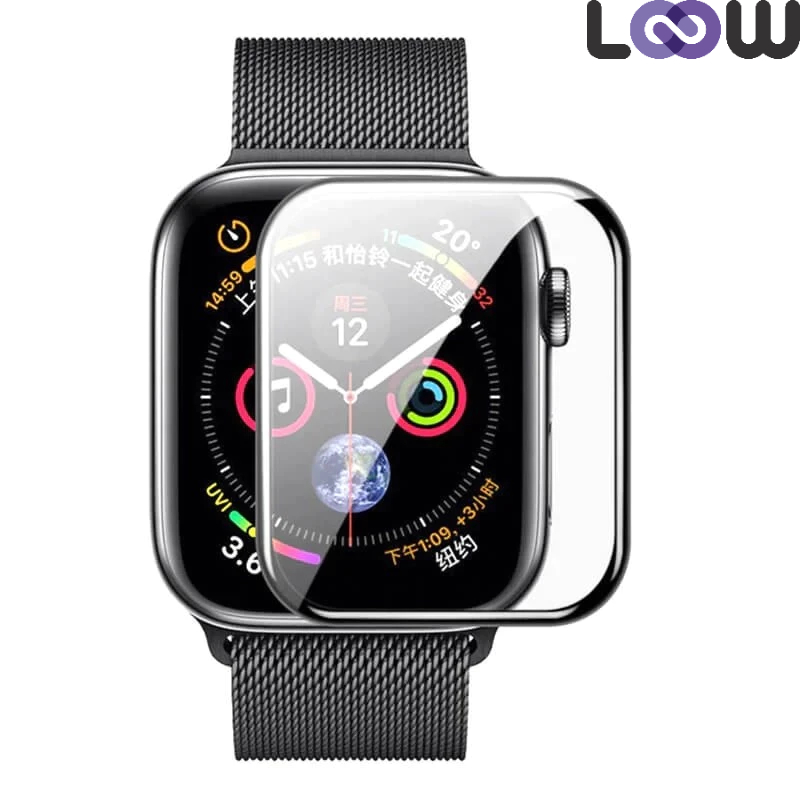 Película Para Apple Watch 38mm 40mm 41mm 42mm 44mm 45mm 49mm 9d Cerâmica Protetora de Tela