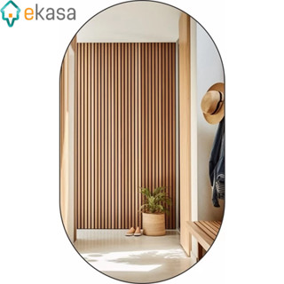 Espelho Decorativo Oval 50cmx30cm Moderno Luxo Sala Quarto Banheiro Ekasa