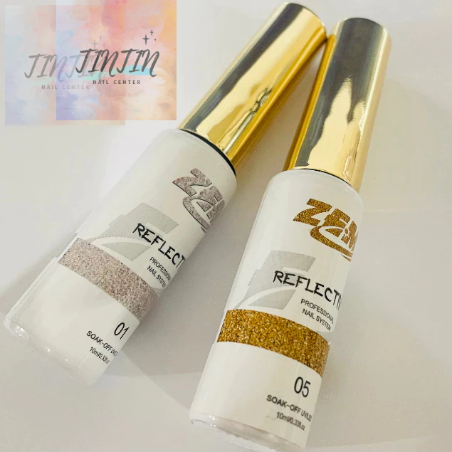 Esmalte Gel Liner Refletivo Zem Glitter  Nail Art Brilho Luxo Francesinha Manicure UV pronto entrega
