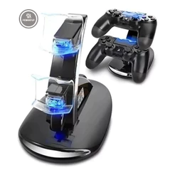 Carregador Duplo PS4 Com Suporte Vertical Para 2 Controles