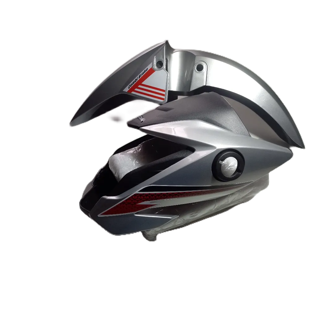 Frente máscara  Farol bananinha Paralama Honda cg titan 160 Ano 2022/204 Cor Prata Force