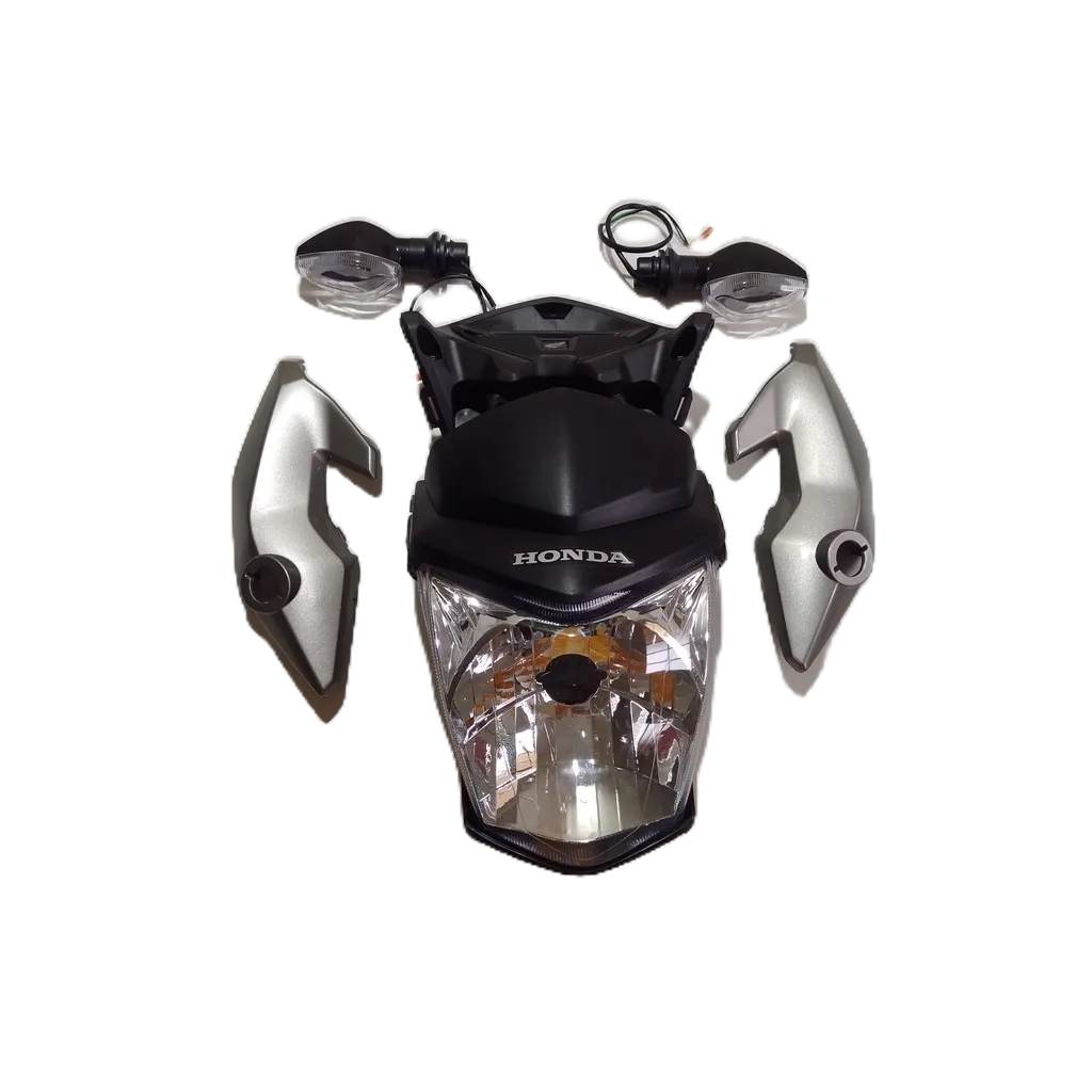 Frente Completa com Farol + Bananinha Pisca Aranha Fan 160 e 150  Cinza  tornado  2015/2016