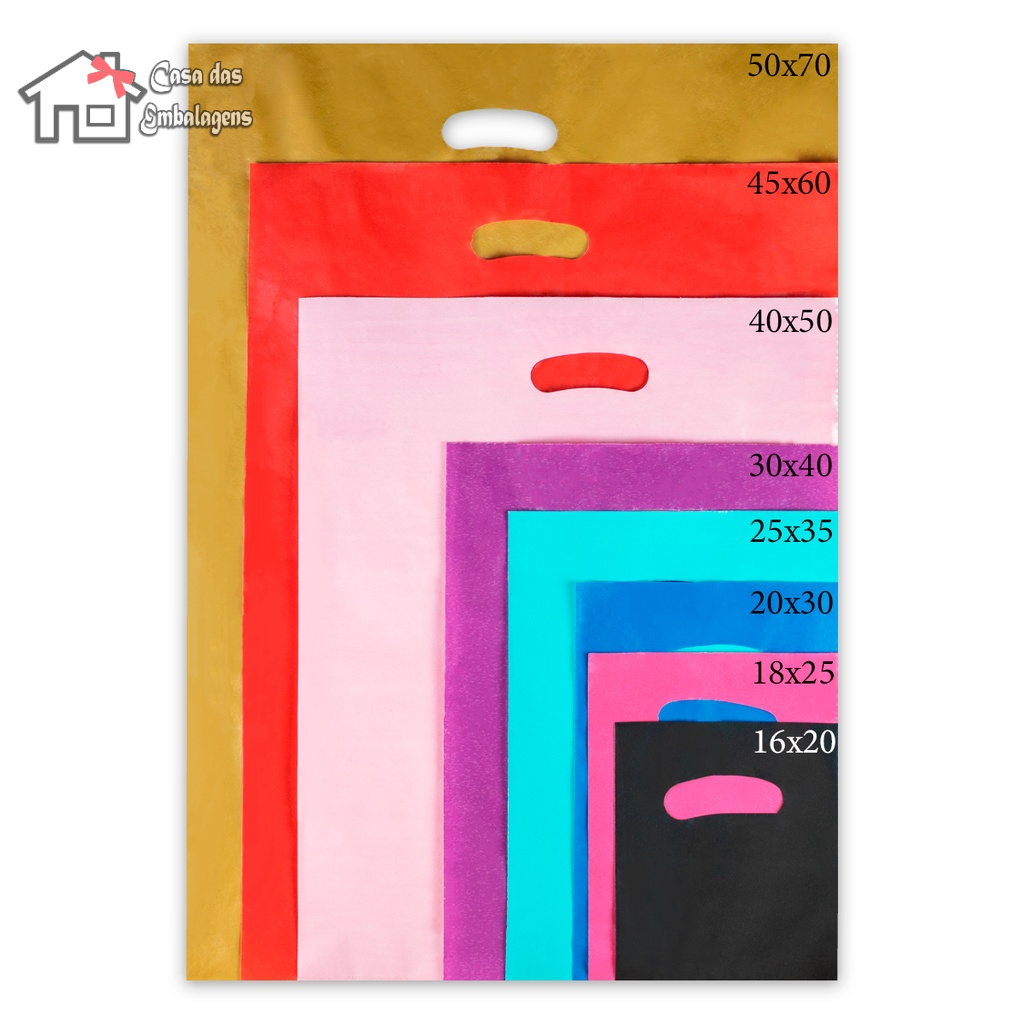 Sacola Plástica Boca de Palhaço – Diversos Tamanhos, Pacote Meio Kg para Lojas e Comércio em Oferta na Shopee