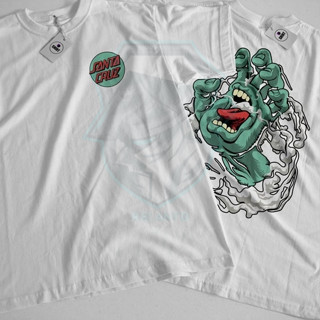 Camiseta Masculina Algodão Santa Cruz Mão Fumaça Lançamento Envio Imediato