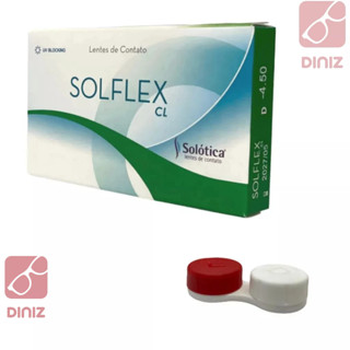 Lente de Contato Solotica Solflex Incolor com Grau + Estojo