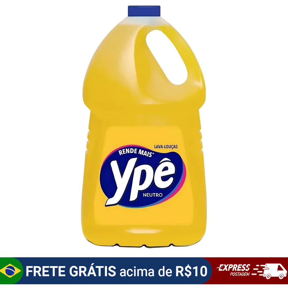 Detergente 5 litros Ypê neutro pronto uso em Oferta na Shopee