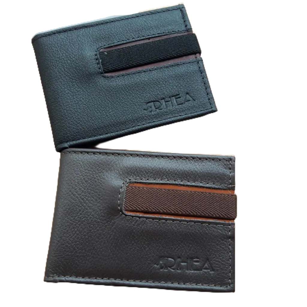 carteira masculina couro fecho elastico cartao barato promocao