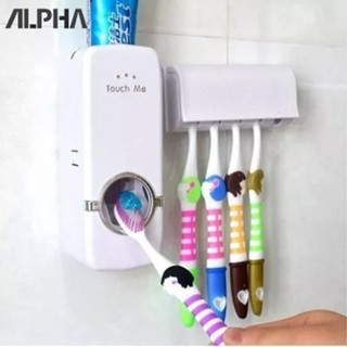 Dispenser Aplicador De Pasta de Dente E Suporte De Escova Para Uso No Banheiro