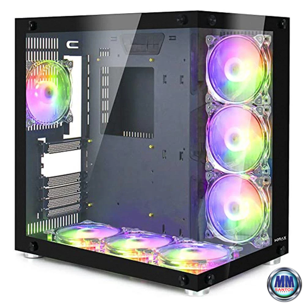 Gabinete Gamer Motospeed Hyrax Vidro Temperado HGB700