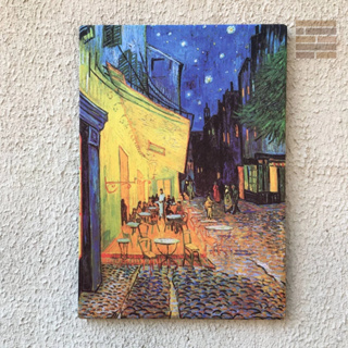Quadro Terraço do café a noite Van Gogh Obras de artes Tela Acetinada em Oferta na Shopee