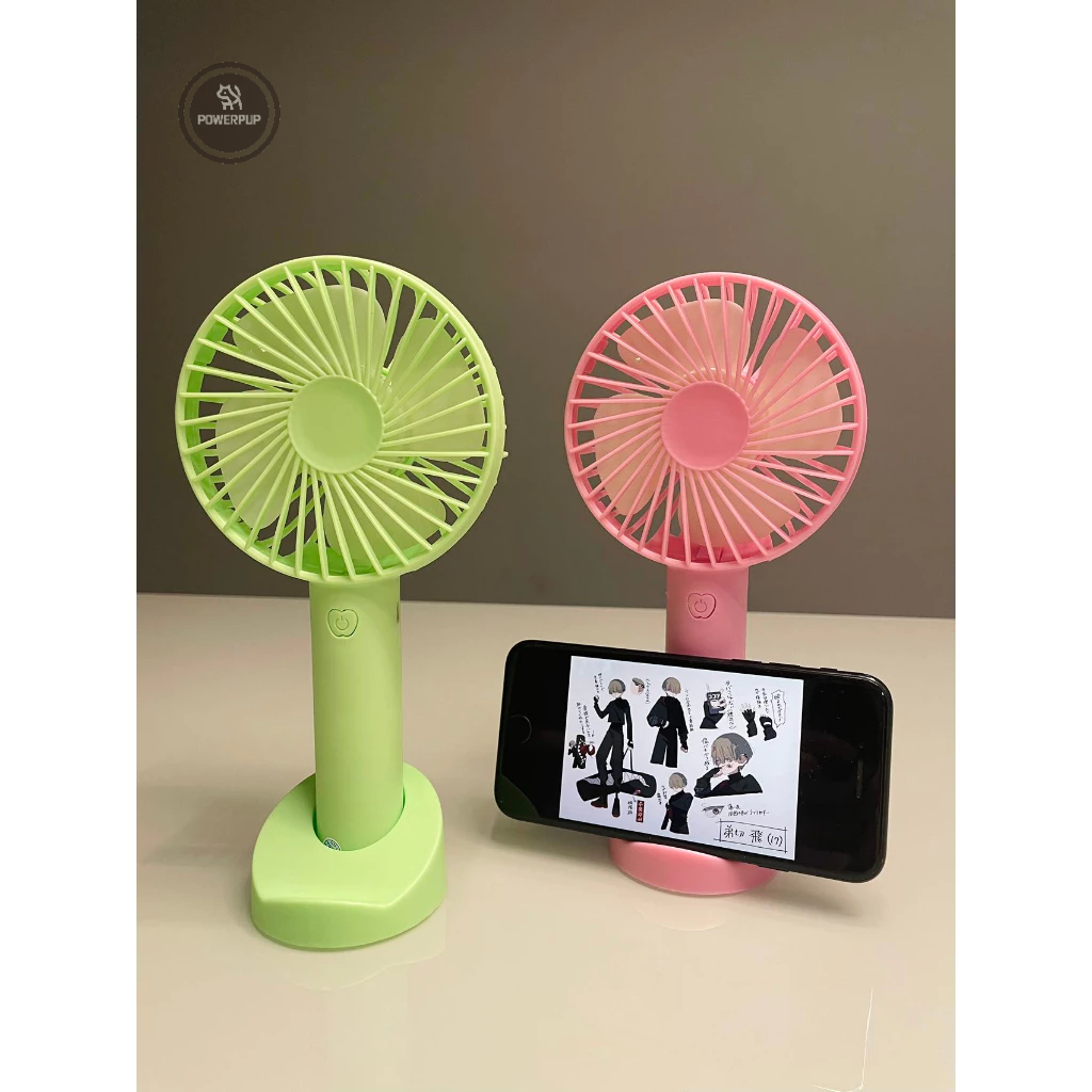 Mini Ventilador De Mão E Mesa Usb Recarregável Suporte para celular Diversas Cores Portátil Ótimo Presente