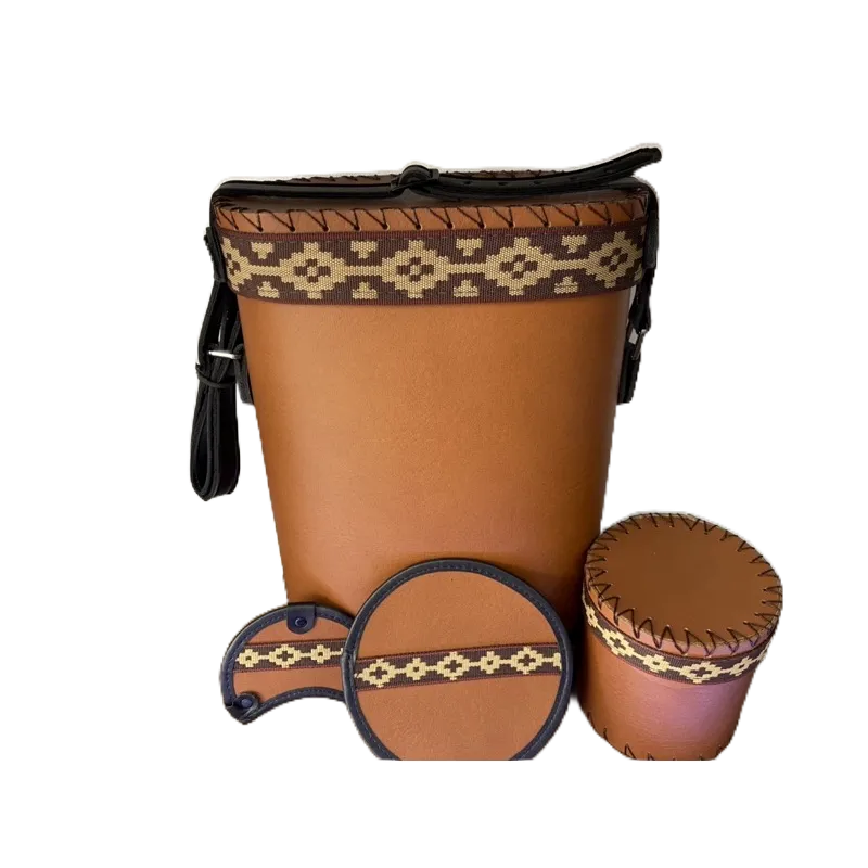 mateira para chimarrão porta erva tapa cuia e cevador