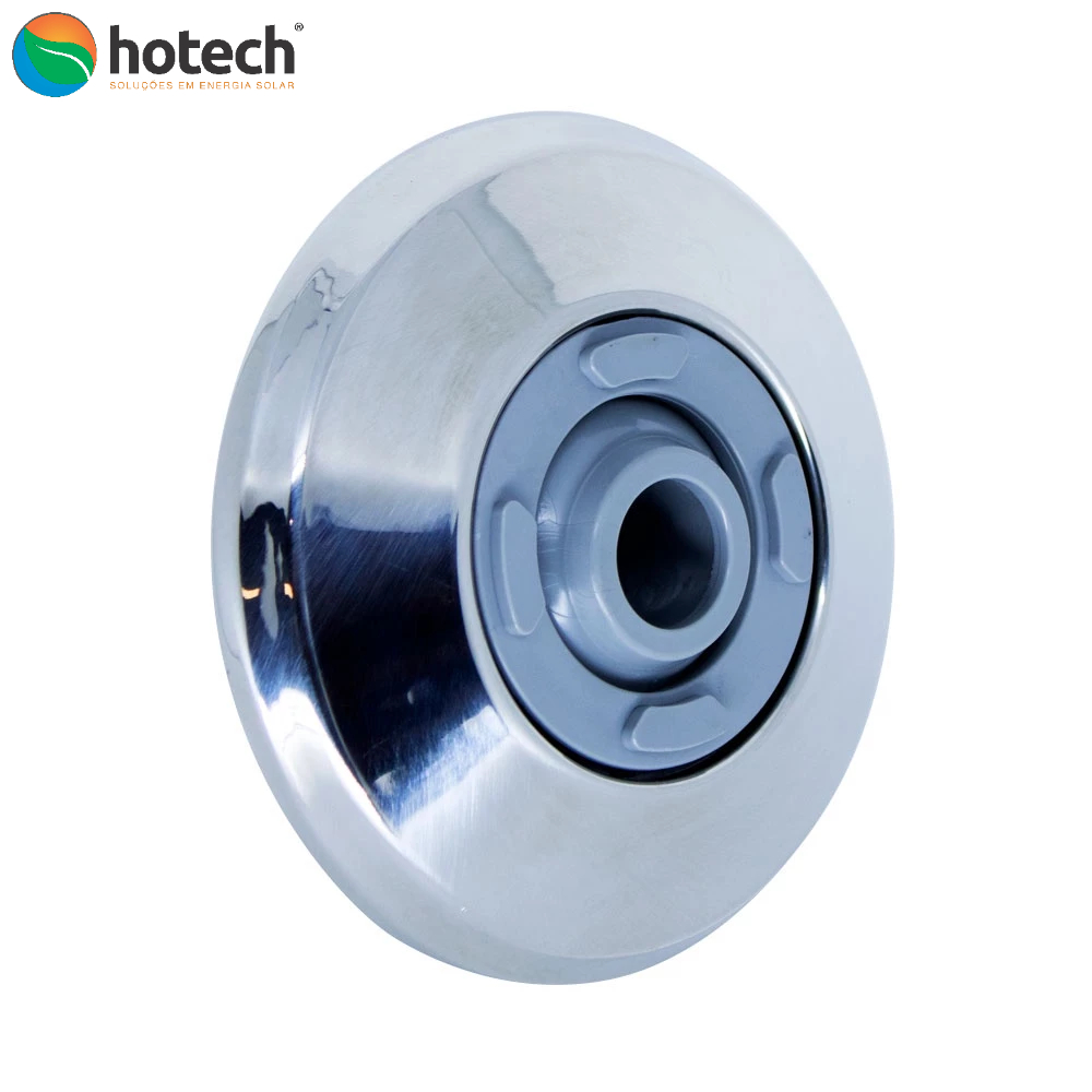 Dispositivo De Retorno Direcionável P/ Piscina Alvenaria Brustec Em ABS C/ Frente Inox 316L 50mm