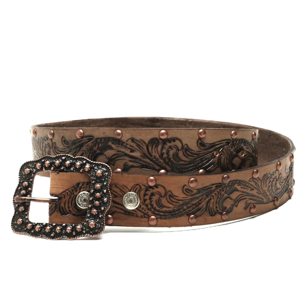 cinto feminino country couro legítimo lançamento em Oferta na Shopee