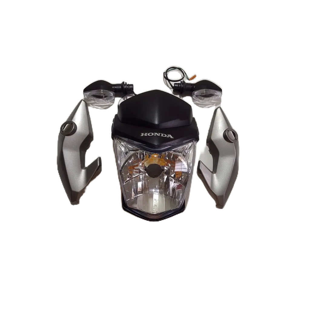 Frente Completa com Farol sem  aranha  + Bananinha e Pisca Fan 160 e 150  Cinza  tornado 2015/2016