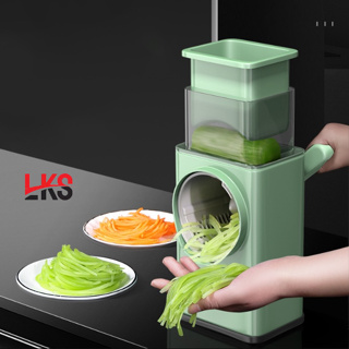Ralador de Queijo Fatiador Legumes Cortador Vegetais Manual 3 em 1 Multiuso Cozinha Giratorio Manivela Multifuncional em Oferta na Shopee