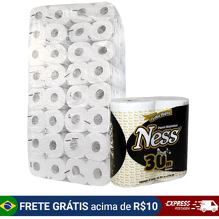 PAPEL HIGIÊNICO FOLHA DUPLA FARDO C/64 NESS em Oferta na Shopee