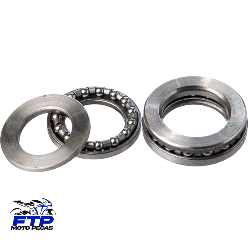 CAIXA DE DIREÇÃO ESFÉRICA YBR 125 2009 A 2014 KIT ROLAMENTO DIREÇÃO