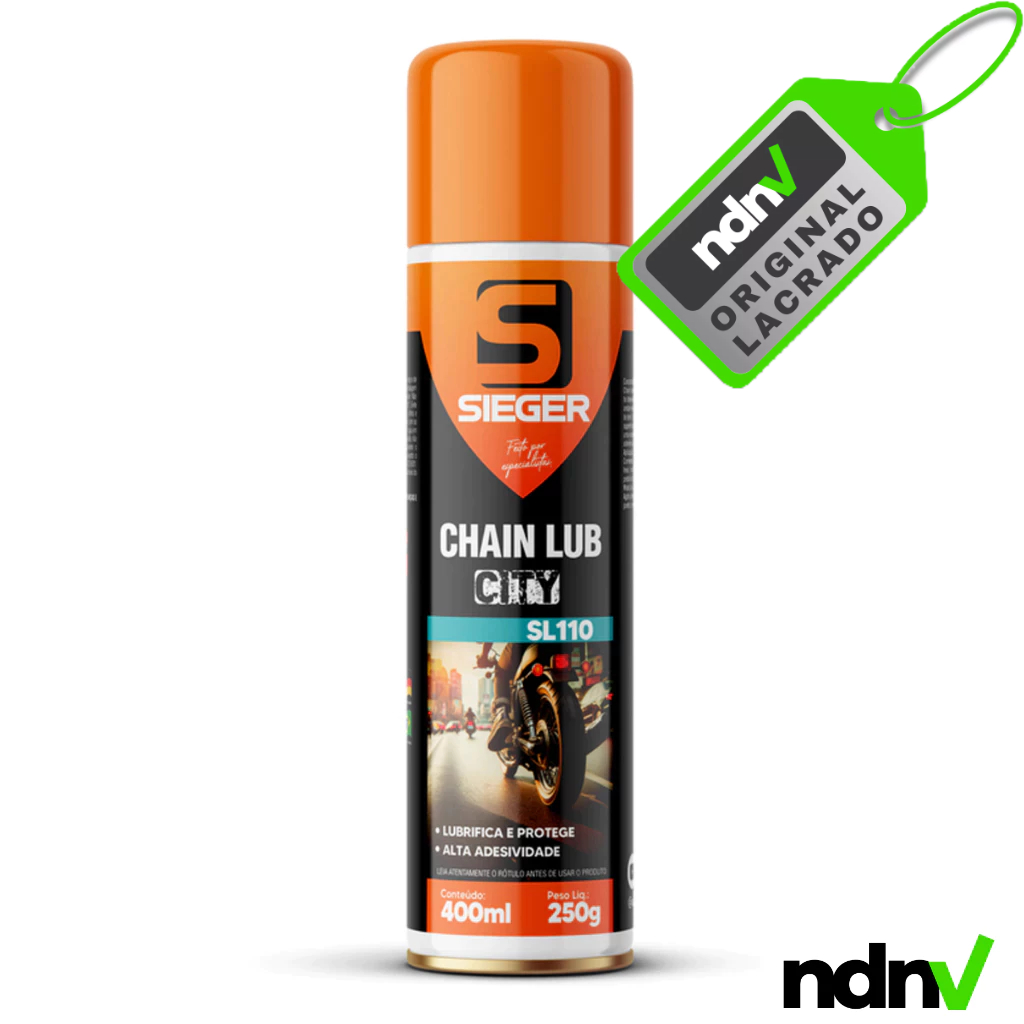 Lubrificante para Corrente de Moto Chain Lub City – 400ml – Sieger SL110