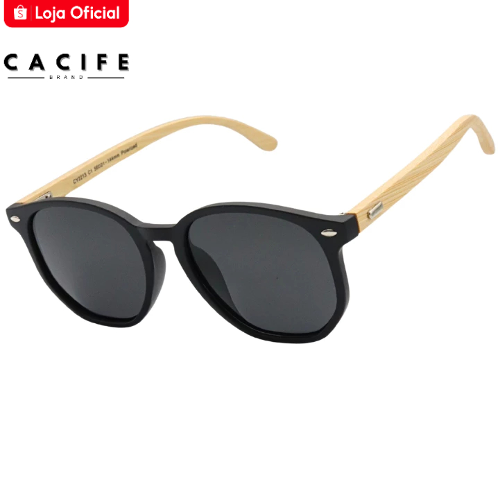 Oculos de Sol Tulum Polarizado Premium Bambu Classico Retro uv400 Masculino Feminino em Oferta na Shopee