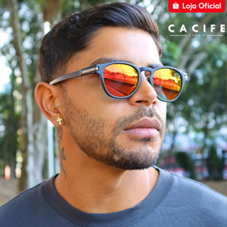 Óculos de Sol Austin Vermelho Espelhado Esportivo uv400 Masculino Feminino Unissex - Cacife Brand em Oferta na Shopee