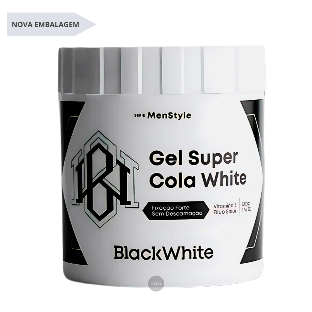 Gel Super Cola White 500g - Black White em Oferta na Shopee