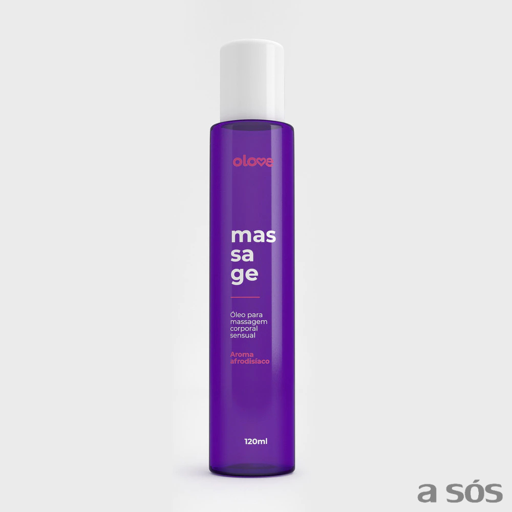 Óleo P/ Massagem Sensual Pós-Banho C/ Aroma Floral Baunilha | Olove Massage - 120ml